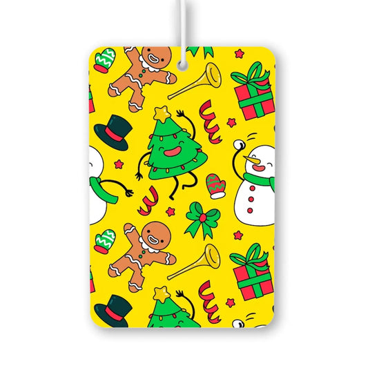 Festive Holiday Pattern Air Freshener