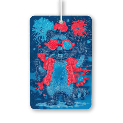 Festive Raccoon Air Freshener