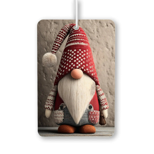 Festive Red Gnome Figurine Air Freshener
