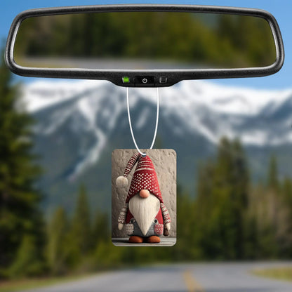 Festive Red Gnome Figurine Air Freshener