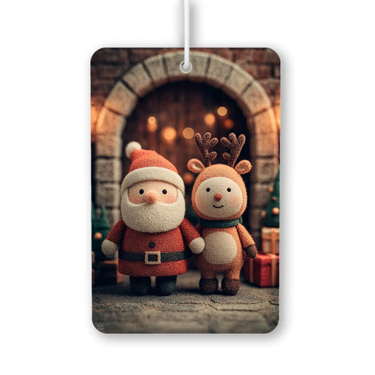 Festive Santa and Reindeer Figurines Air Freshener