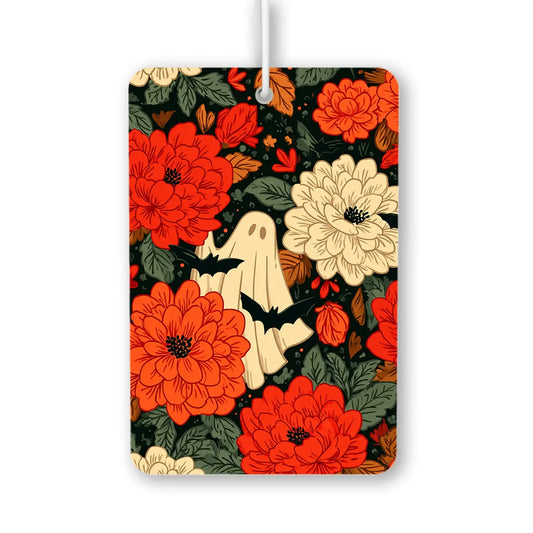 Floral Ghost and Bat Air Freshener