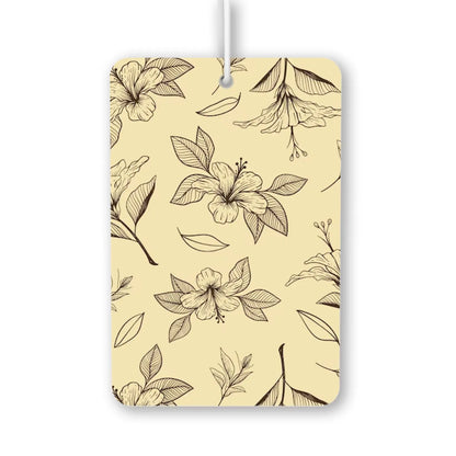 Floral Sketch Pattern Air Freshener