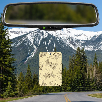 Floral Sketch Pattern Air Freshener