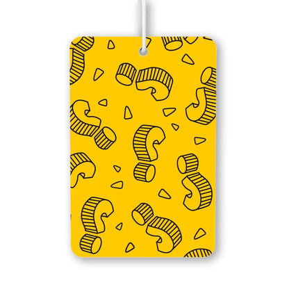 Fun Yellow Question Mark Air Freshener