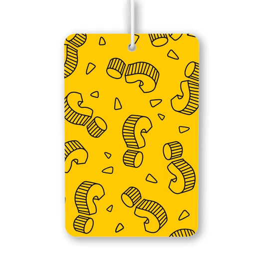 Fun Yellow Question Mark Air Freshener