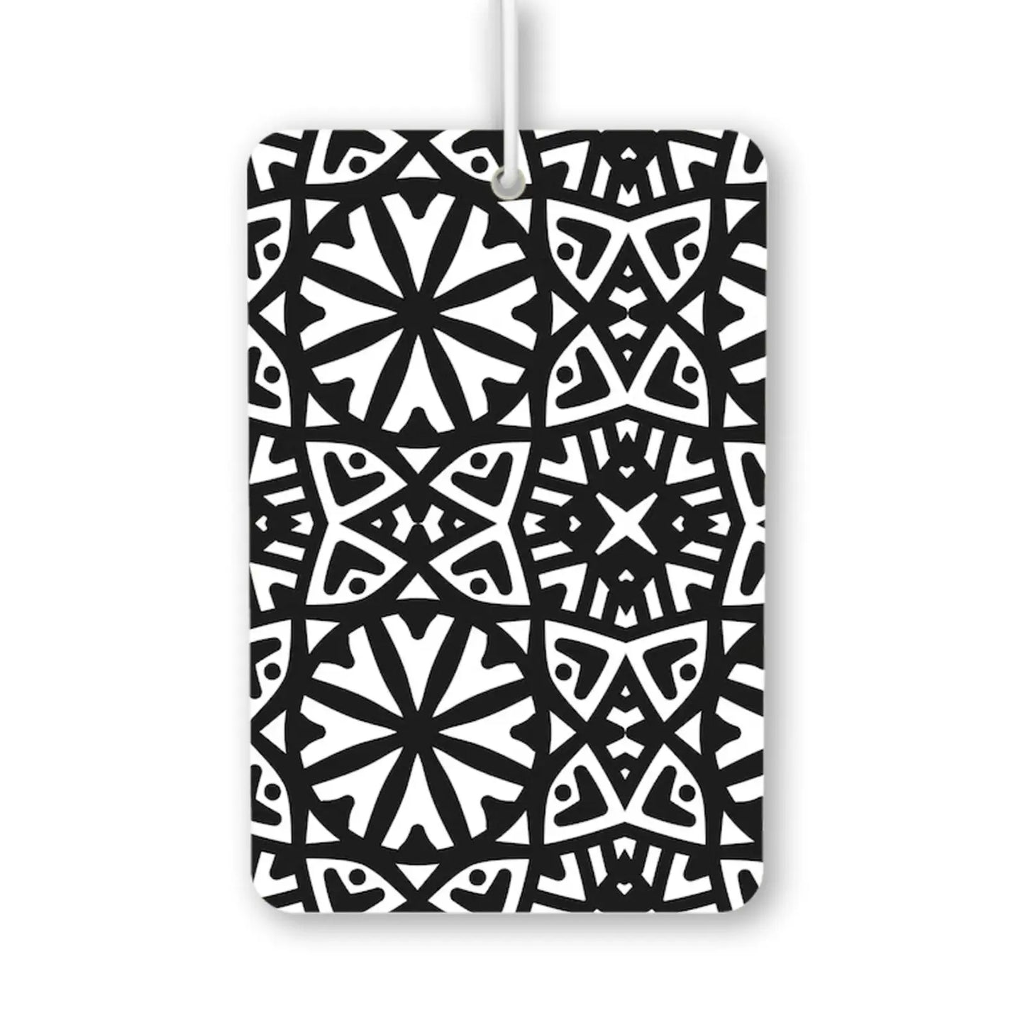 Geometric Black and White Pattern Air Freshener