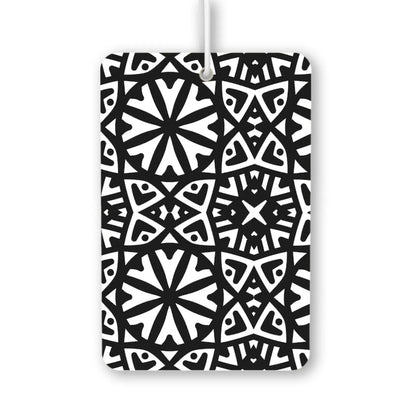 Geometric Black and White Pattern Air Freshener