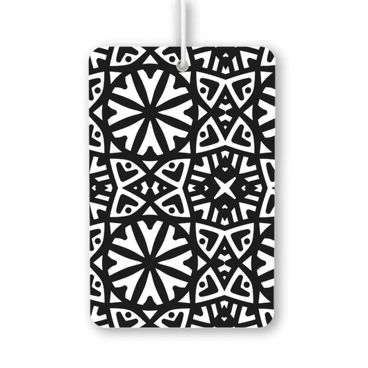 Geometric Black and White Pattern Air Freshener