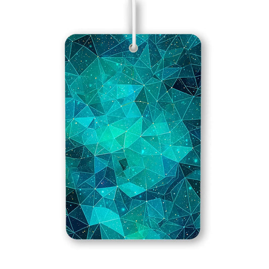 Geometric Blue Pattern Air Freshener
