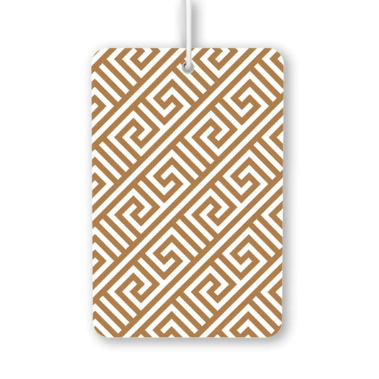 Geometric Brown Pattern Air Freshener