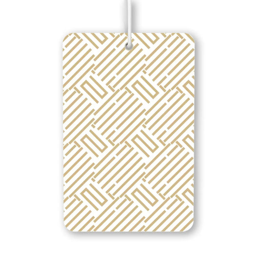 Geometric Gold Pattern Air Freshener