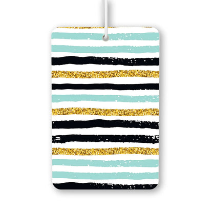 Gold Glitter Stripes Air Freshener