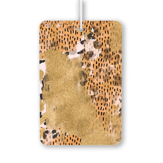 Gold Leopard Print Air Freshener