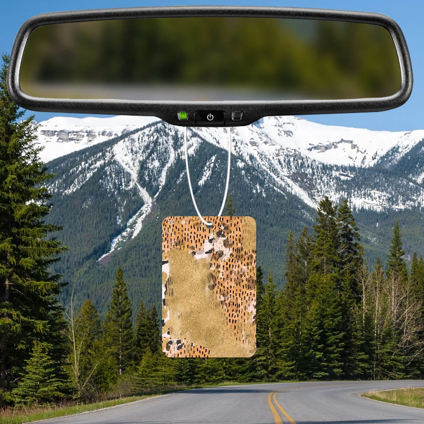 Gold Leopard Print Air Freshener