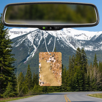 Gold Leopard Print Air Freshener
