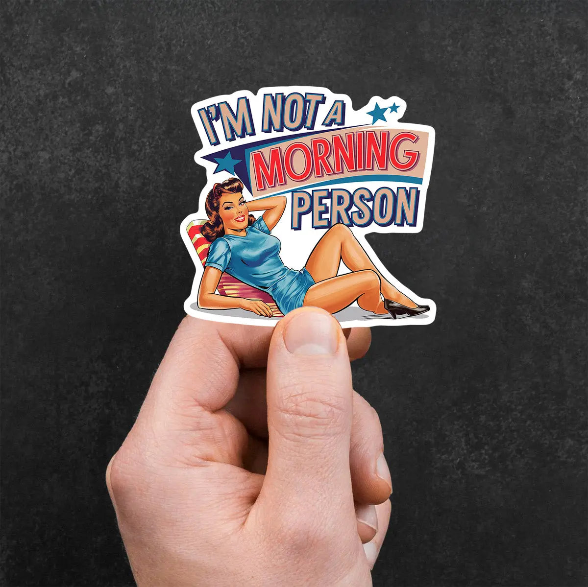 I'm Not a Morning Person Sticker