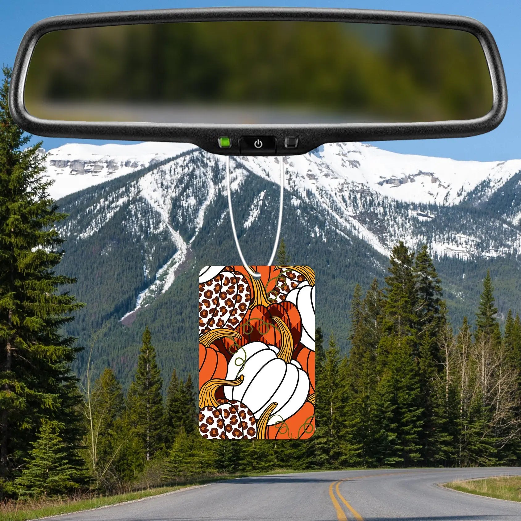 Leopard Print and Classic Pumpkins Air Freshener