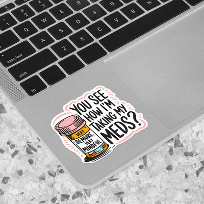 Mindful Medication Reminder Sticker