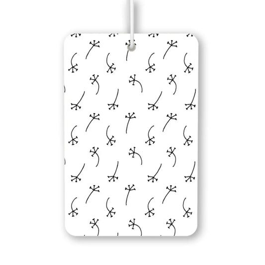 Minimalist Black Line Art Air Freshener