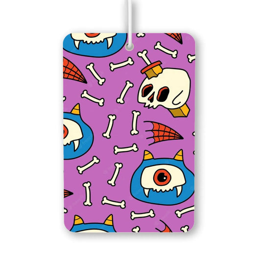 Monster Skull and Bones Pattern Air Freshener