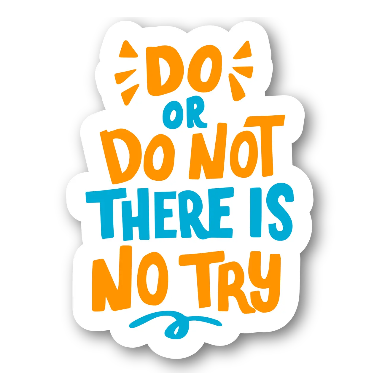 Motivational Quote Magnet - 'Do or Do Not, There is No Try'
