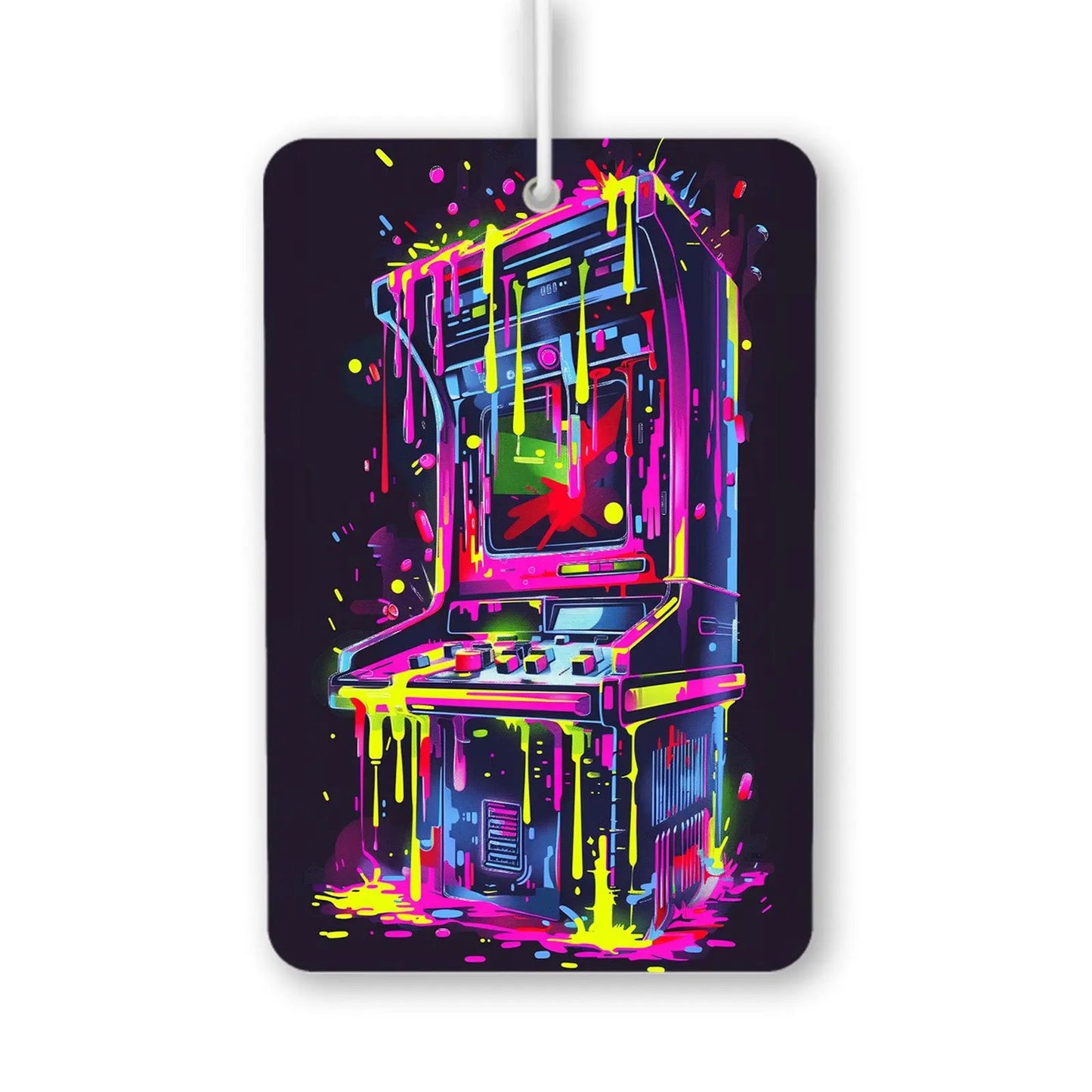 Neon Drip Arcade Machine Air Freshener
