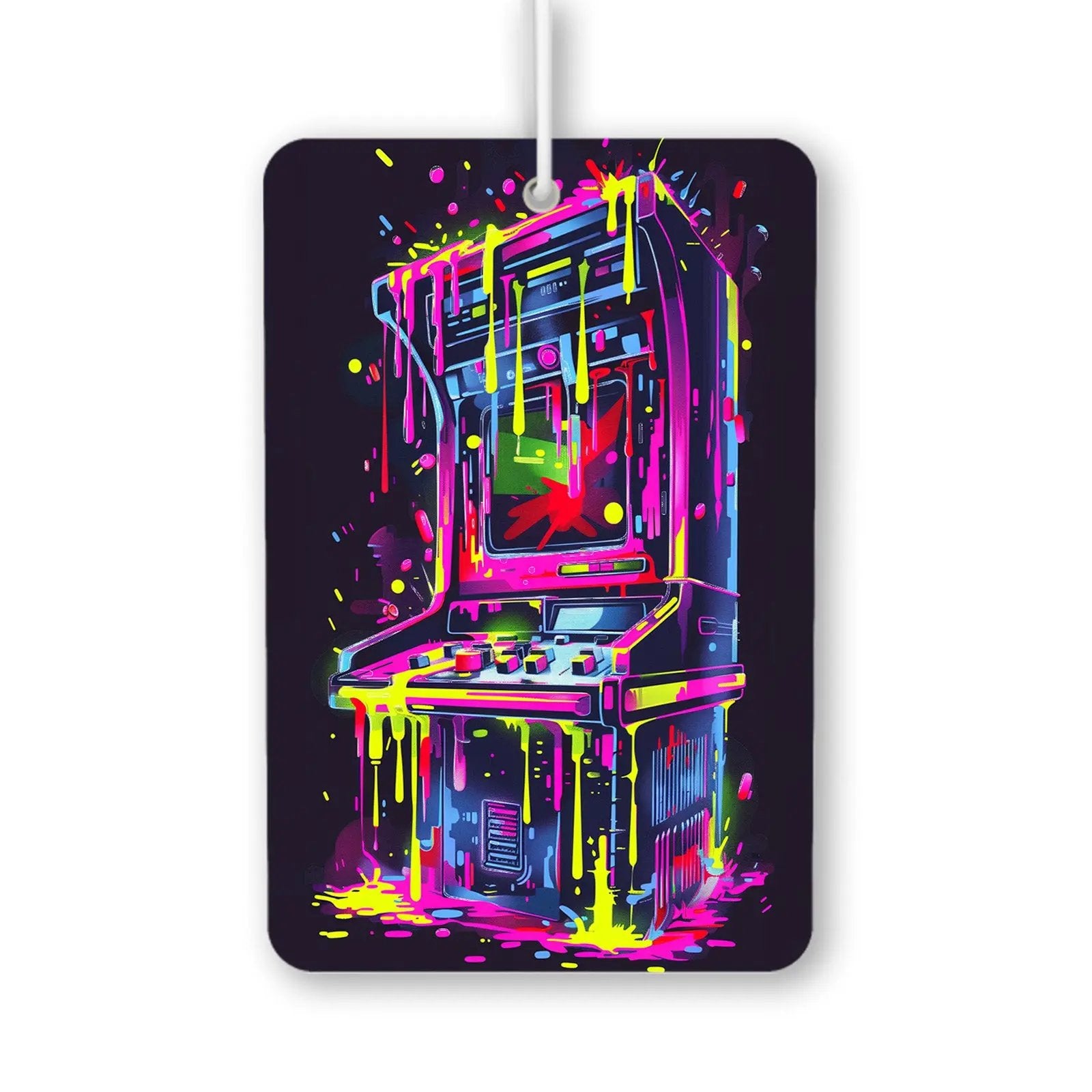 Neon Drip Arcade Machine Air Freshener