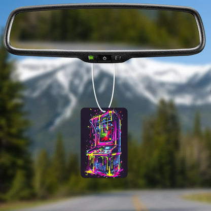 Neon Drip Arcade Machine Air Freshener