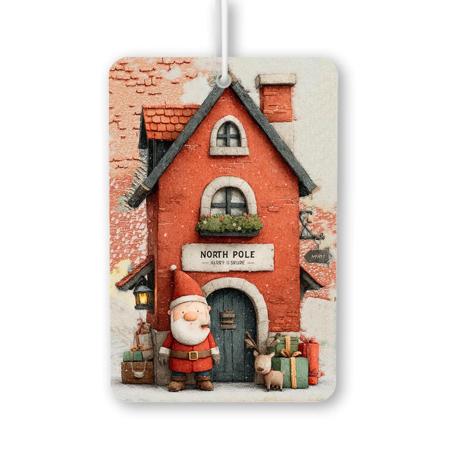 North Pole Santa House Air Freshener