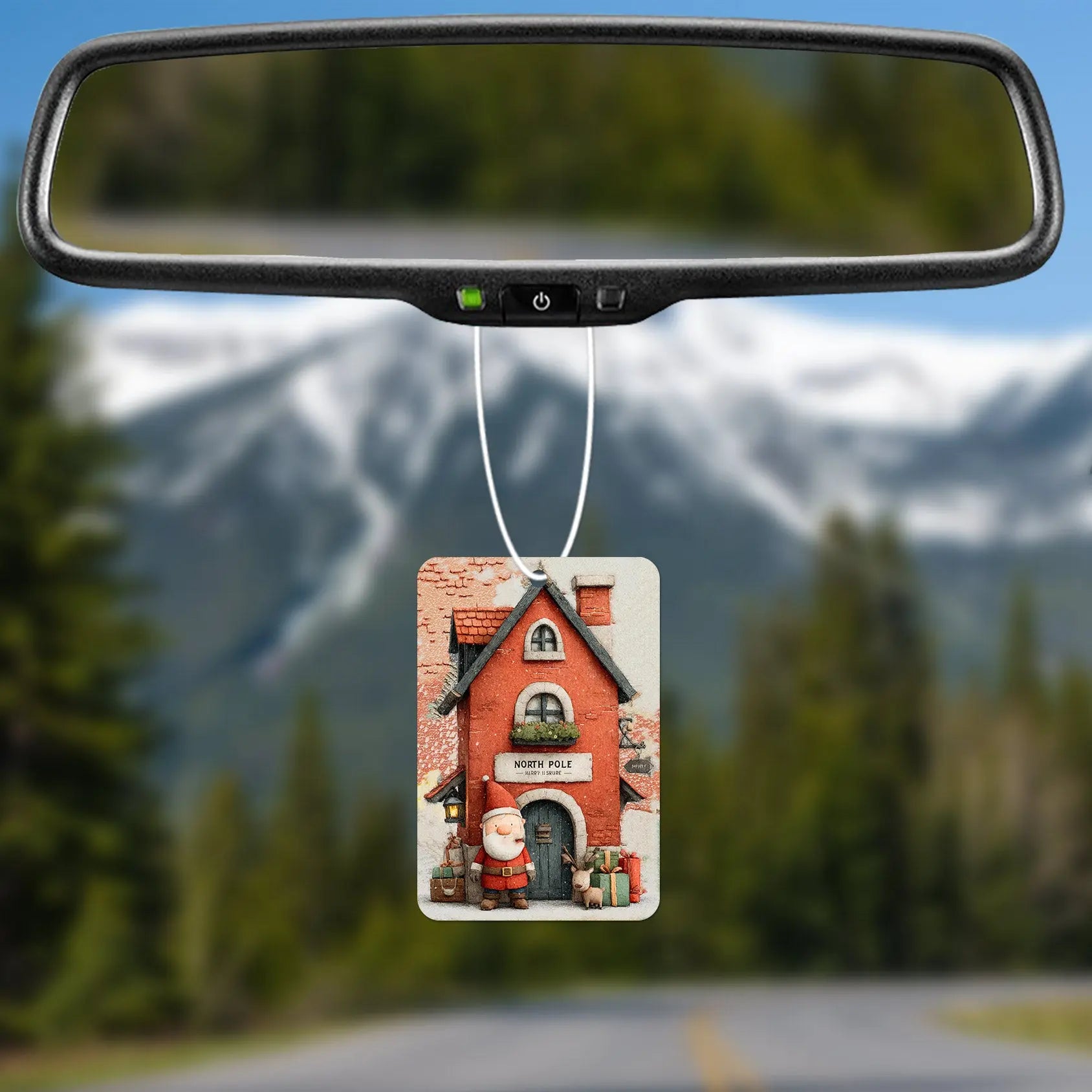 North Pole Santa House Air Freshener