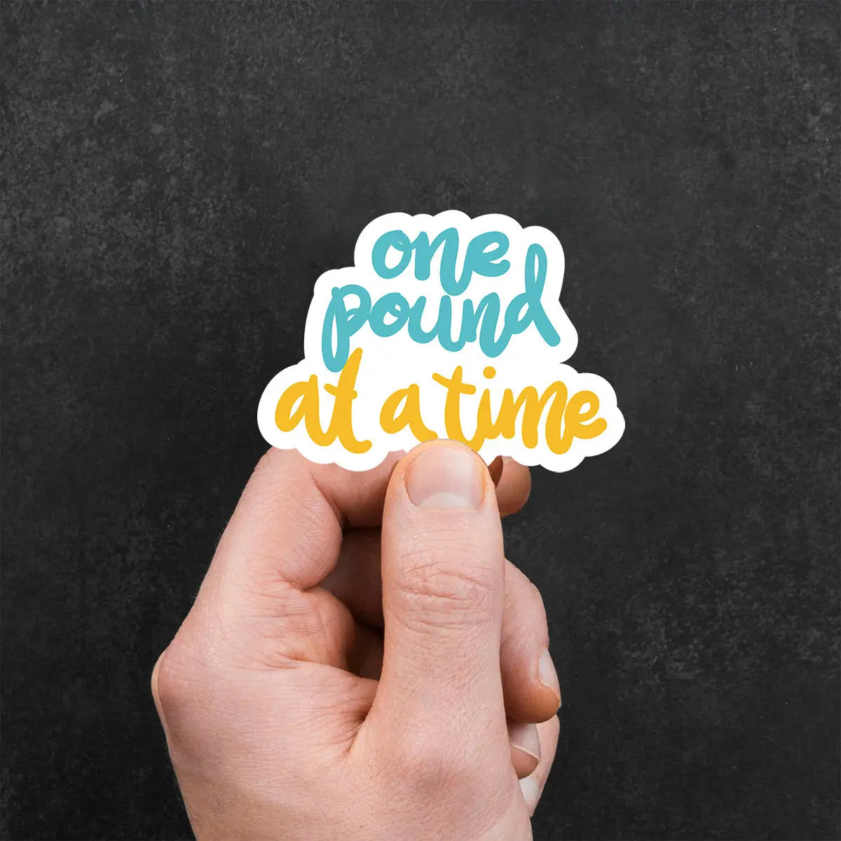 One Pound at a Time Sticker