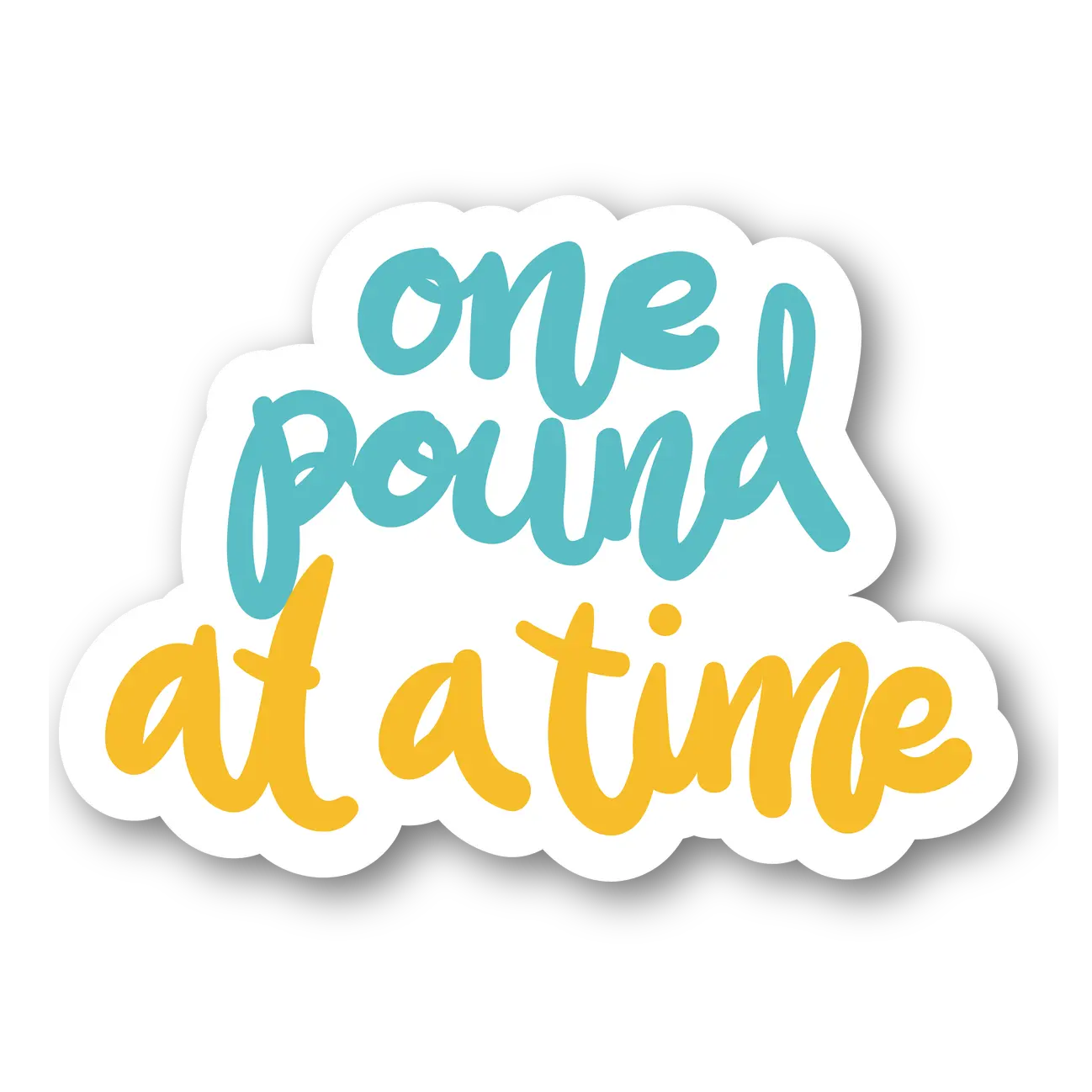 One Pound at a Time Sticker