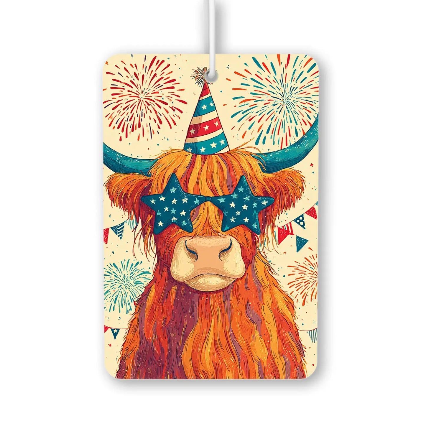 Party Highland Cow Air Freshener