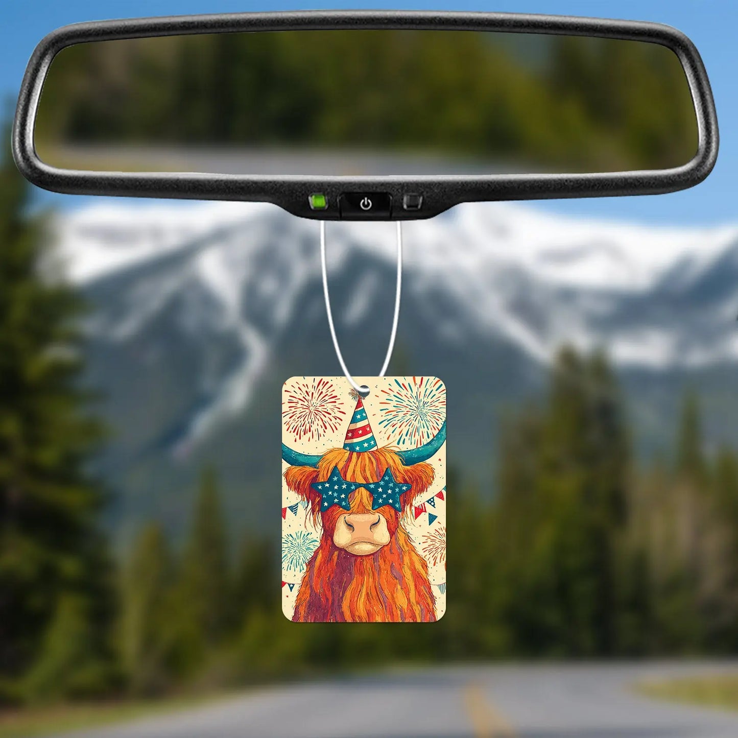 Party Highland Cow Air Freshener