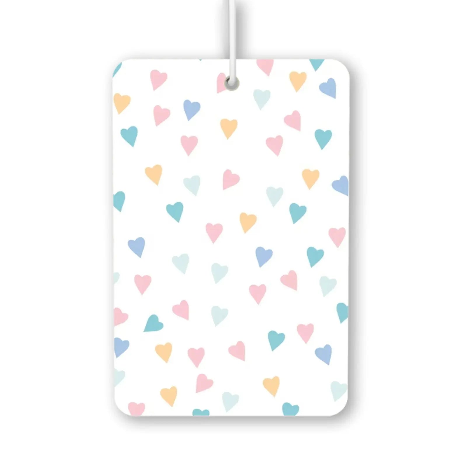 Pastel Hearts Pattern Air Freshener