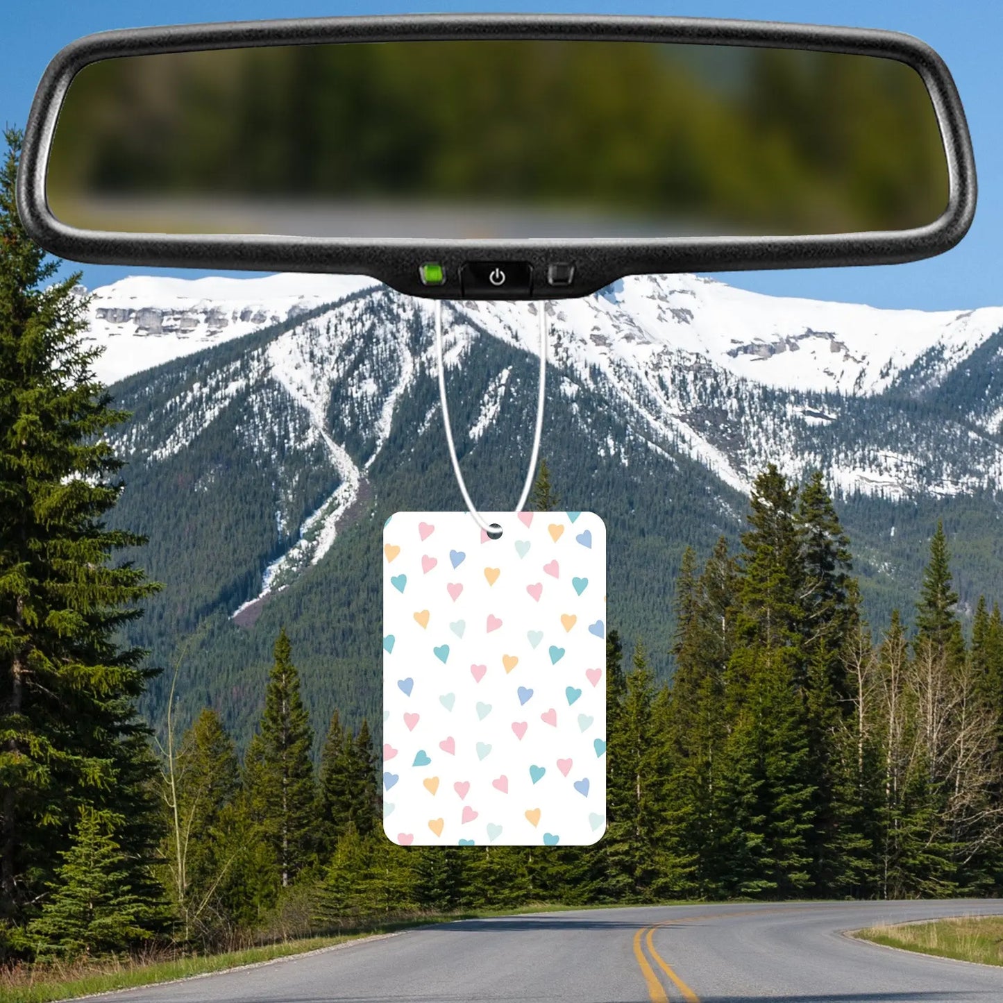Pastel Hearts Pattern Air Freshener
