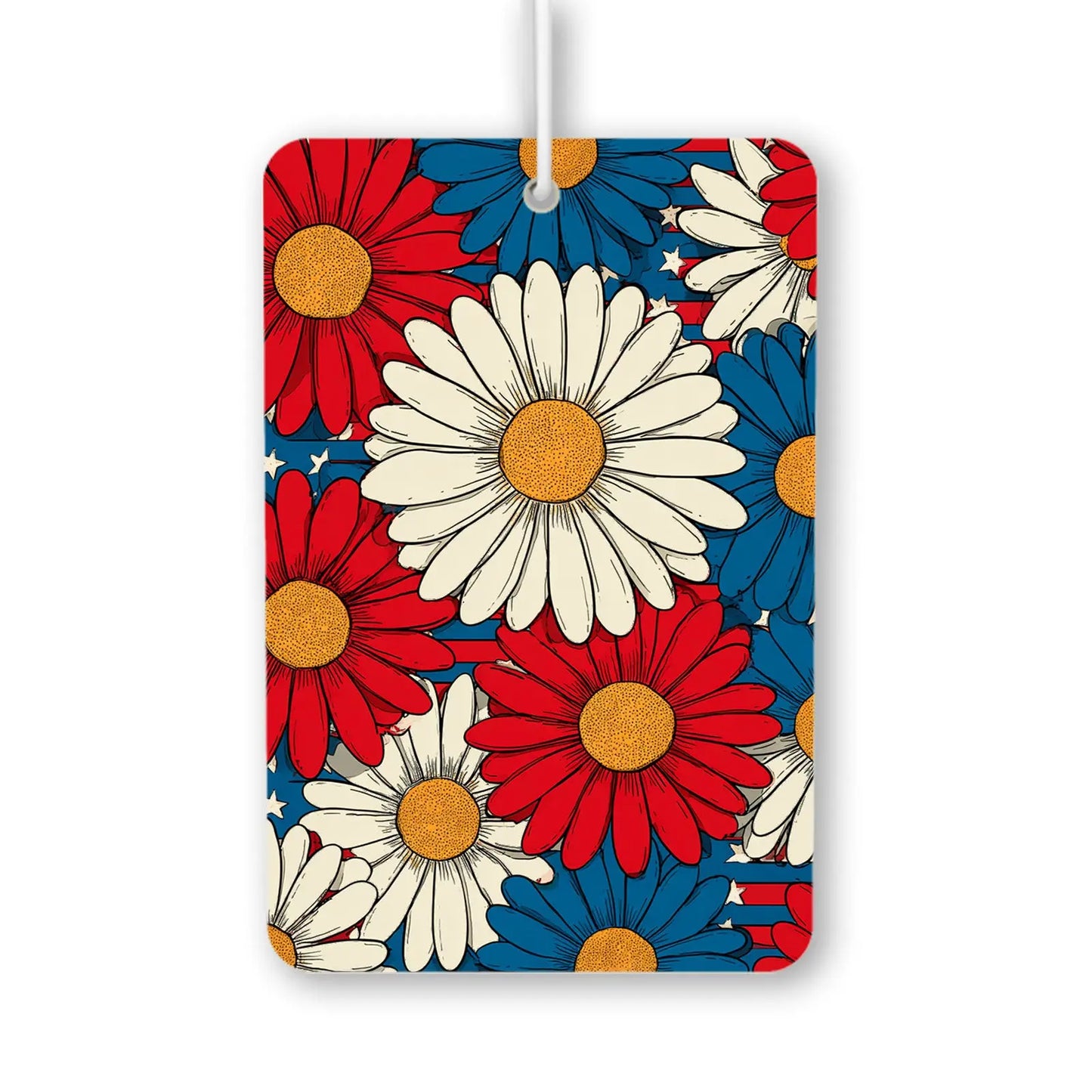 Patriotic Daisy Floral Air Freshener