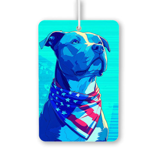 Patriotic Dog Portrait Air Freshener