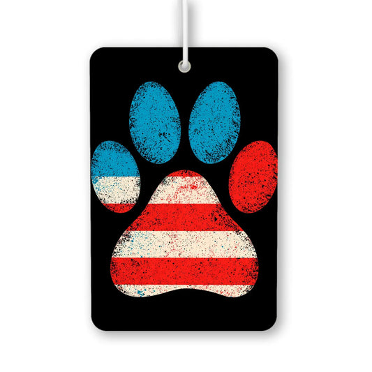 Patriotic Paw Print Air Freshener