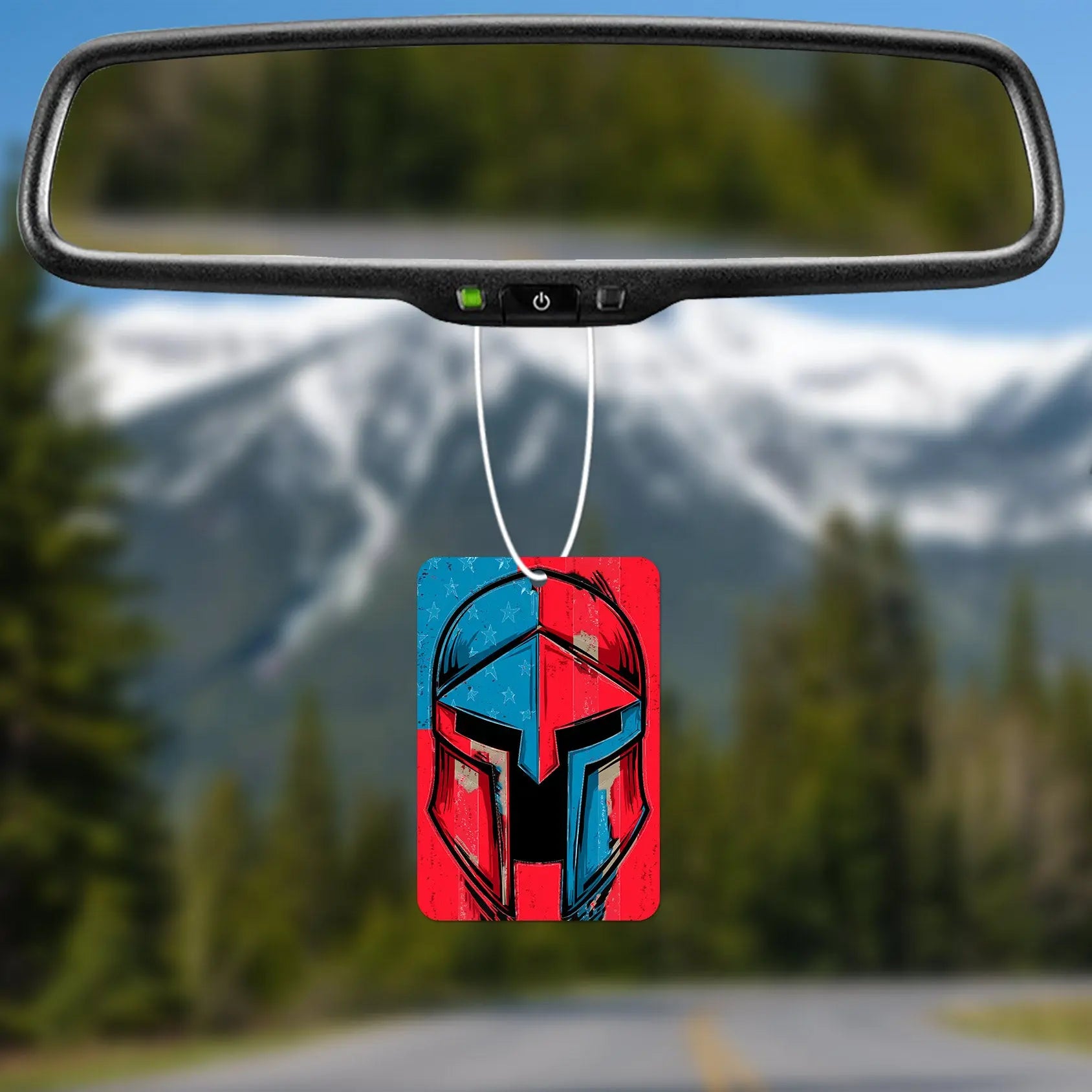 Patriotic Spartan Helmet Air Freshener