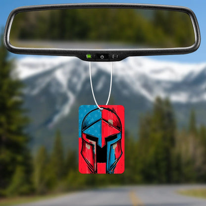 Patriotic Spartan Helmet Air Freshener