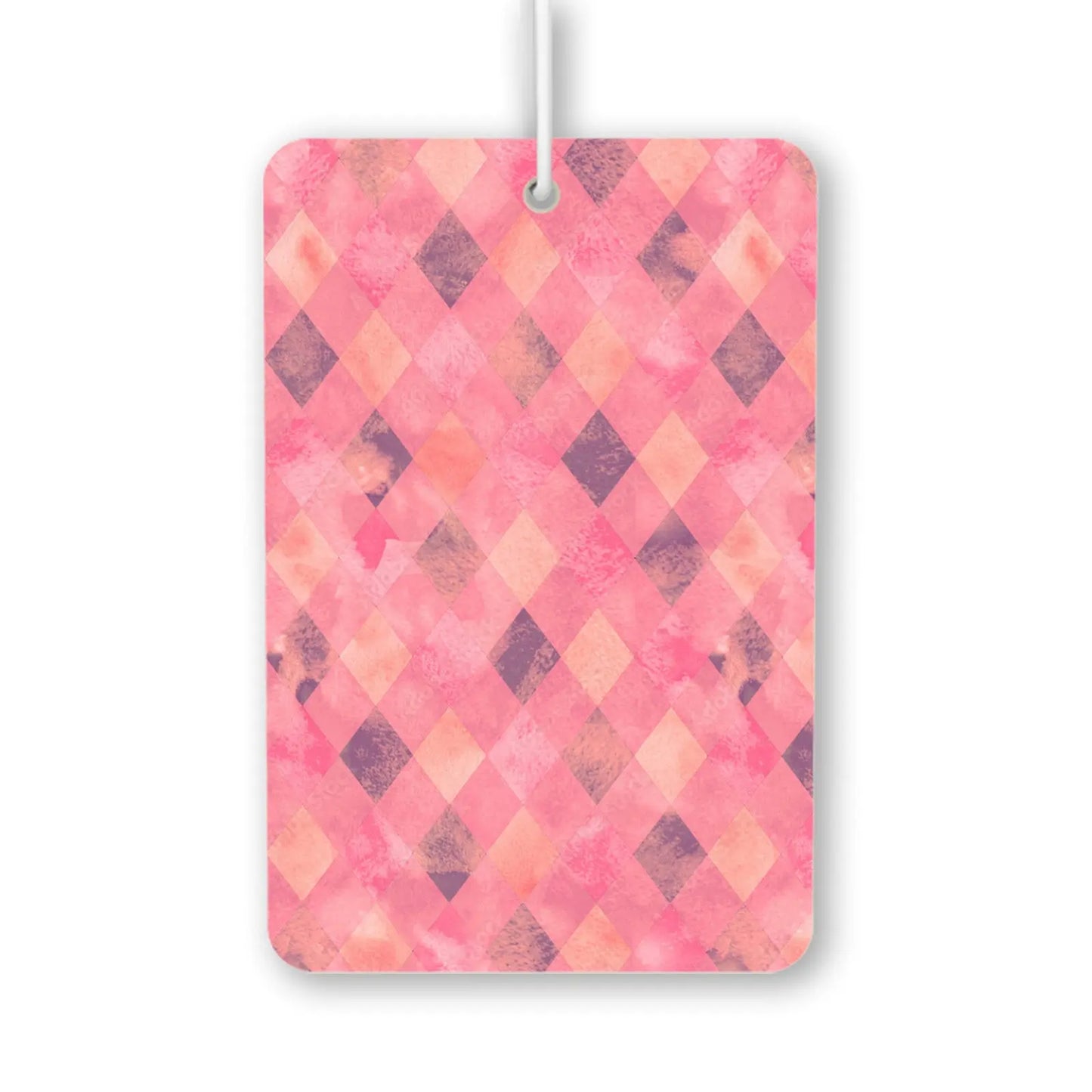 Pink Diamond Pattern Air Freshener