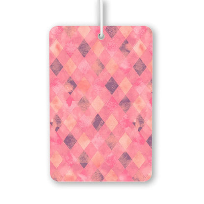 Pink Diamond Pattern Air Freshener