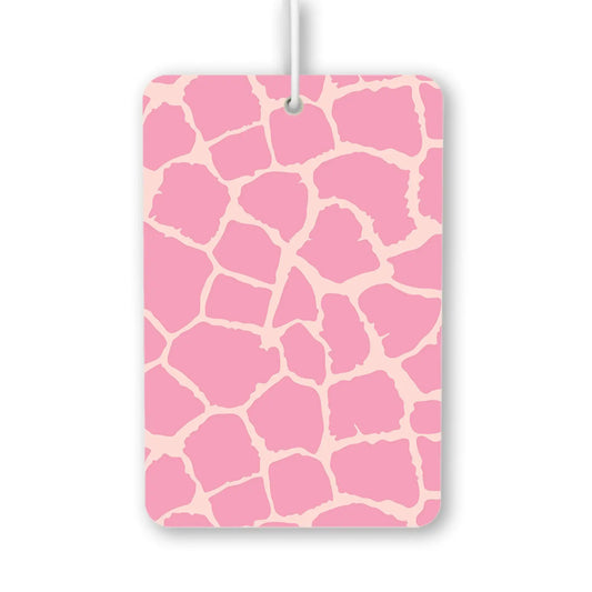 Pink Giraffe Print Air Freshener