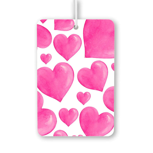 Pink Heart Pattern Air Freshener