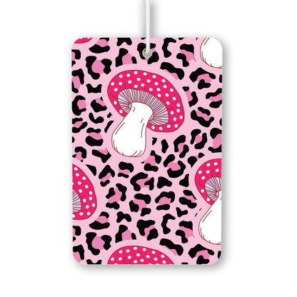 Pink Mushroom Leopard Print Air Freshener