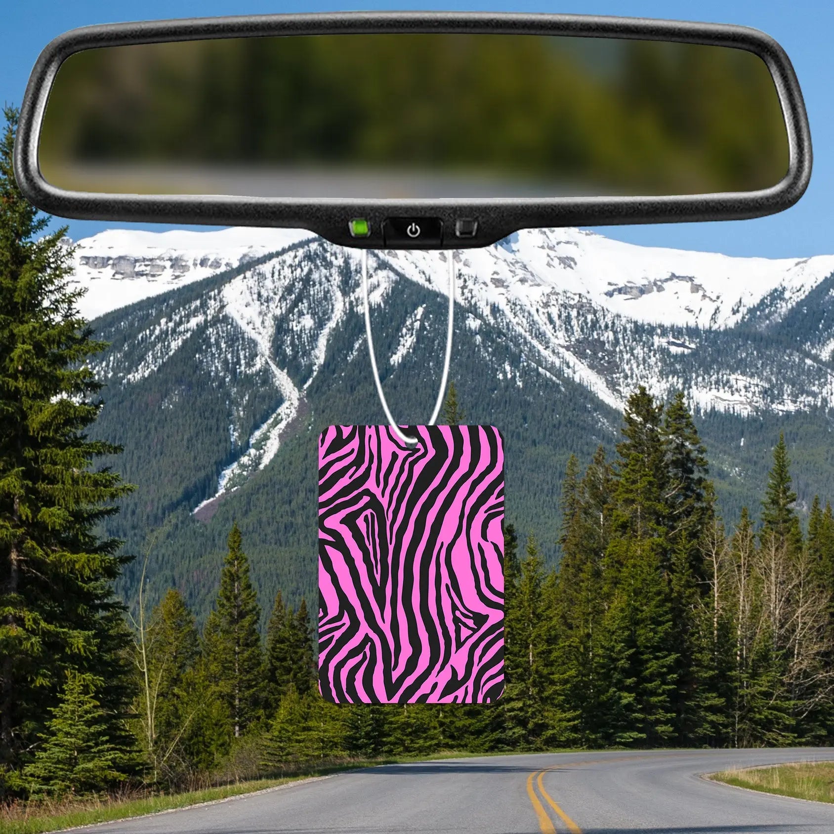 Pink Zebra Print Air Freshener