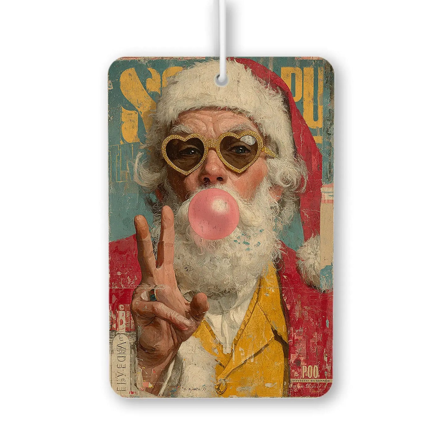 Playful Santa with Bubble Gum Air Freshener