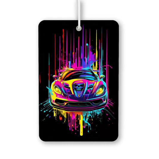 Psychedelic Skull Ride Art Air Fresheners